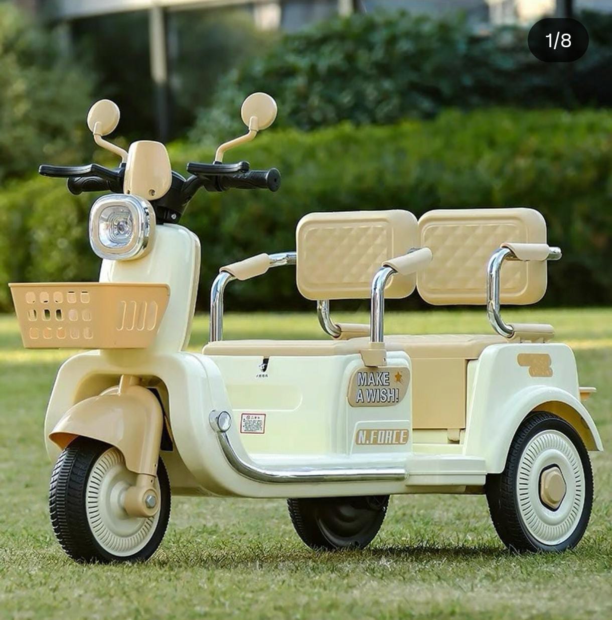 Trimoto Eléctrica para Niños — ¡Conduce, juega y disfruta sin límites!