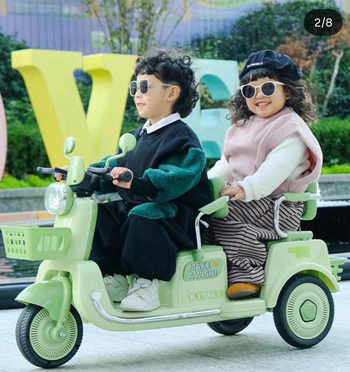 Trimoto Eléctrica para Niños — ¡Conduce, juega y disfruta sin límites!