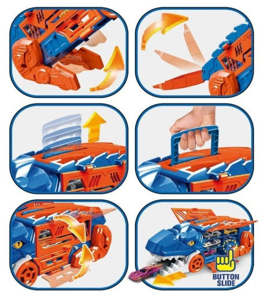 Camión Dino 2 en 1 — ¡Juega, transporta y explora sin límites!