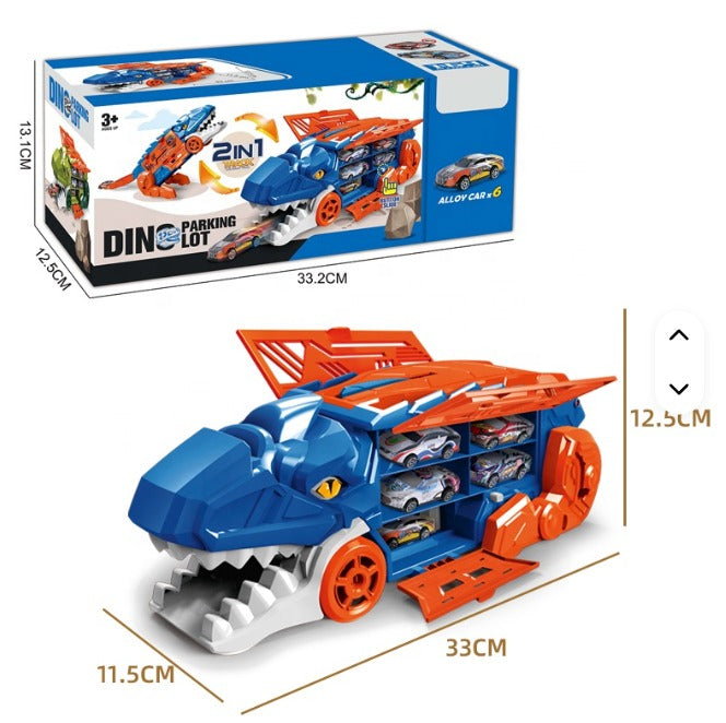 Camión Dino 2 en 1 — ¡Juega, transporta y explora sin límites!