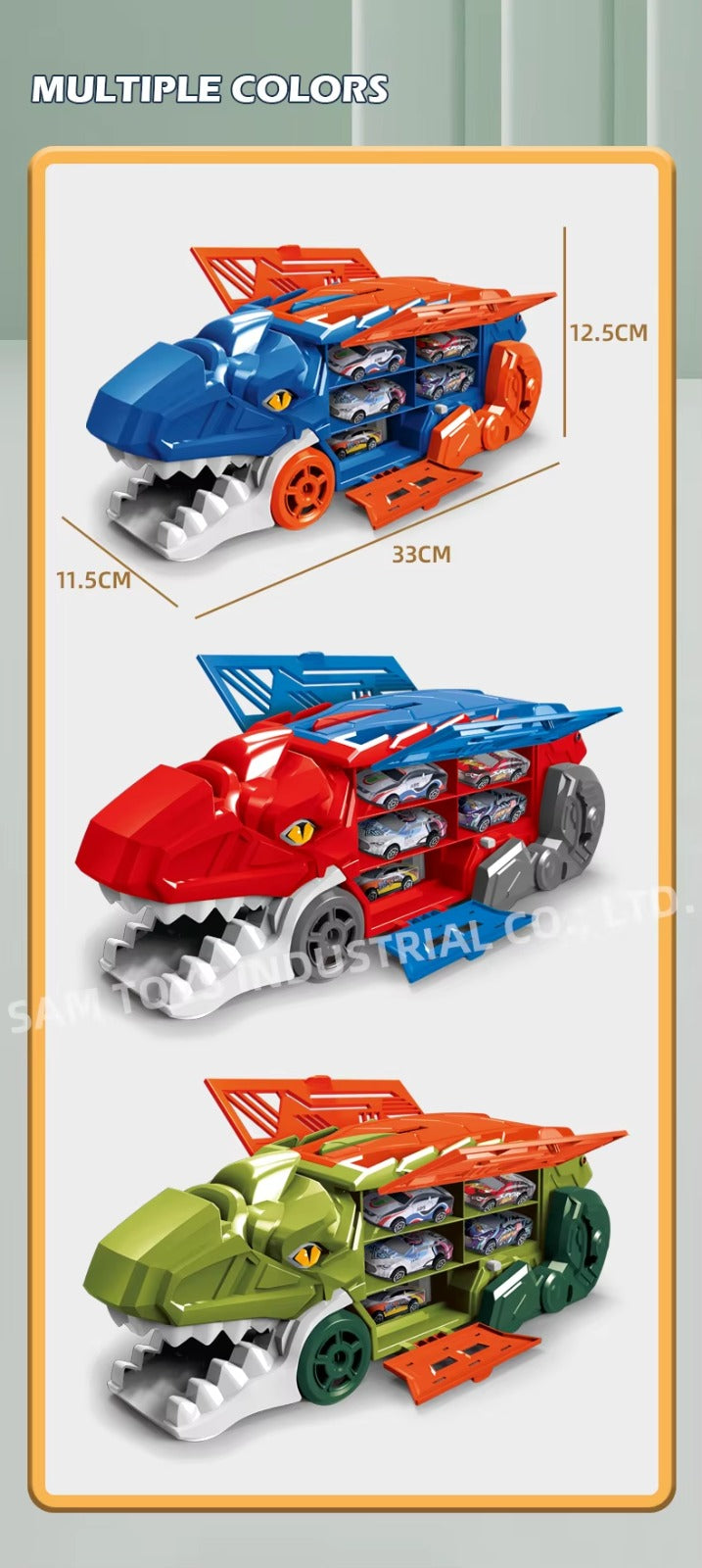 Camión Dino 2 en 1 — ¡Juega, transporta y explora sin límites!