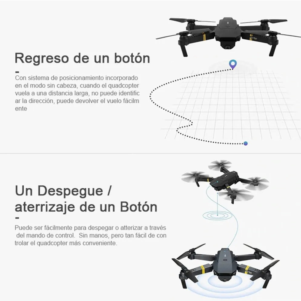 Drone 998 PRO 4K/1080P — ¡Graba tus mejores aventuras con ultra definición!